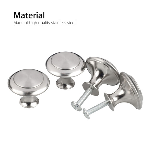 20pcs Kitchen Cabinet Knobs Pulls, Brushed Nickel Cabinet Knobs, Drawer Dresser Handles 2