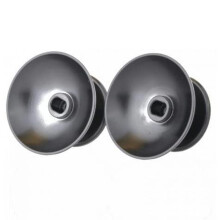 2pcs Grip Stick Compatible with PS4 Xbox One Controller metal mushroom rocker cap-black