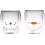 2 Pack Cute Cup Double Wall Glass Mug, Glass Espresso Cup 1