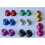 2pcs Grip Stick Compatible with PS4 Xbox One Controller metal mushroom rocker cap-black 5