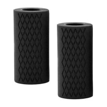 Barbell Grips?Thick Bar Grips for Weightlifting for Standard Hex/Bicep-Black