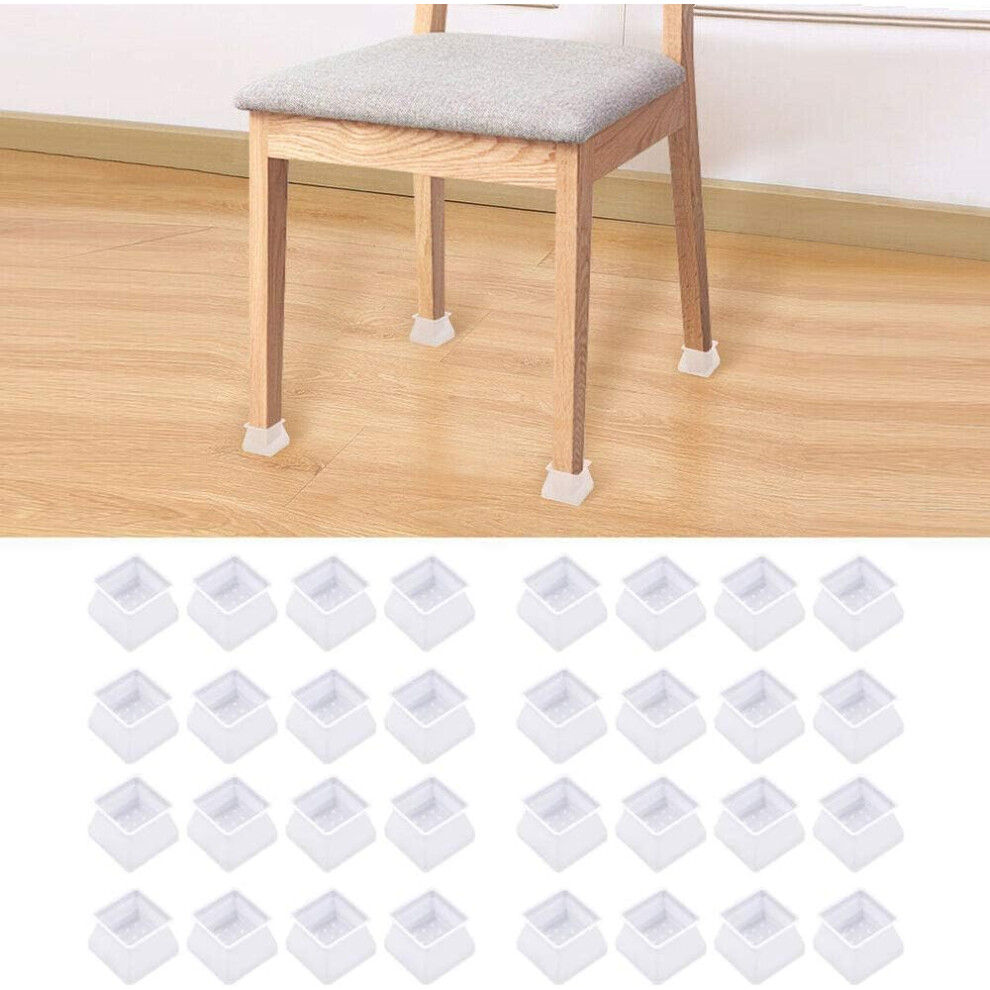 32Pcs Tables Chairs Feet Pads Caps Chair Caps Chair Leg Protectors, 3.5Cm To 4.5Cm 6228927292658