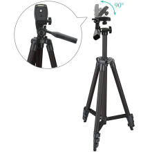 Aluminum Camera Phone Tripod Universal Tripod Smartphone Mount-black
