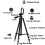 Aluminum Camera Phone Tripod Universal Tripod Smartphone Mount-black 2