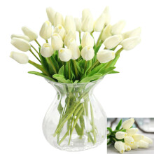 30 Pcs Real Touch Artificial Tulip Flowers Home Wedding Party Decoration