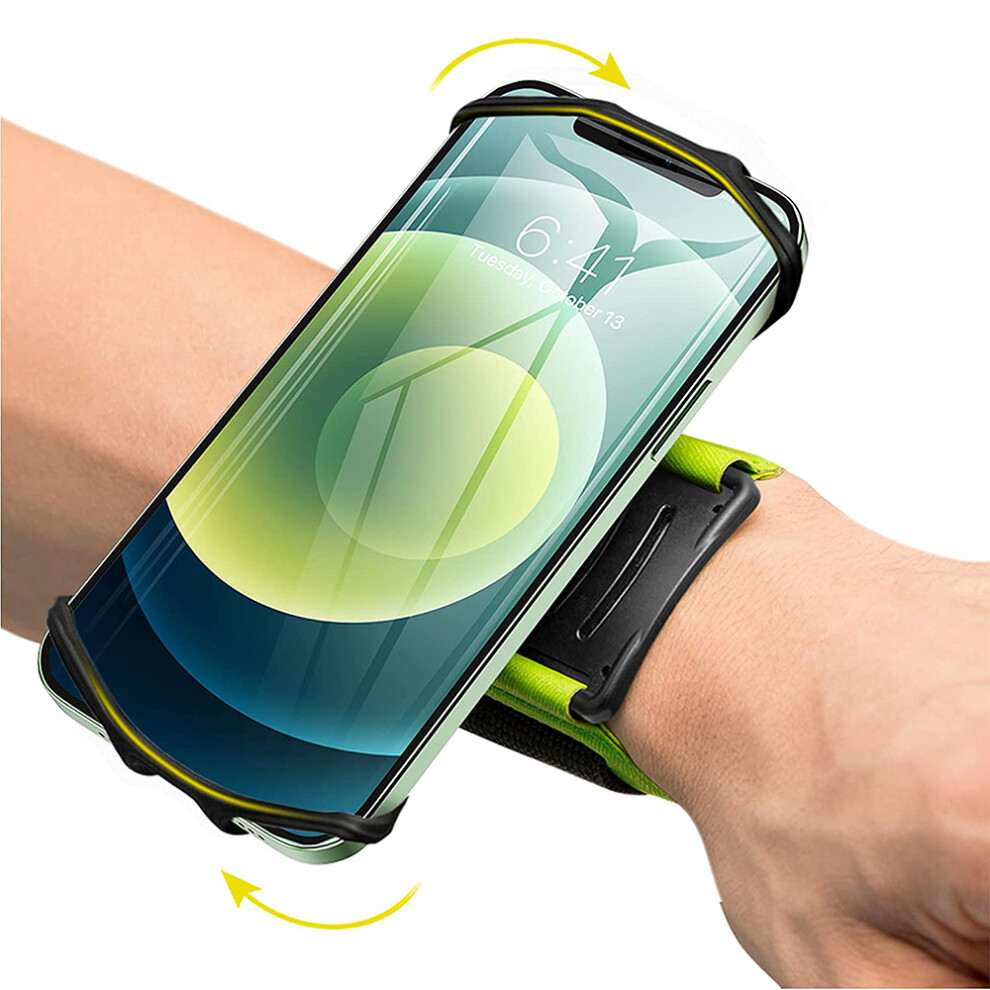 Running Armband, 360Rotatable With Key Holder Phone Armband, Green 6228927292726
