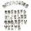 37 Piece Alphanumeric Stainless Steel English Biscuit Cutter Set 1