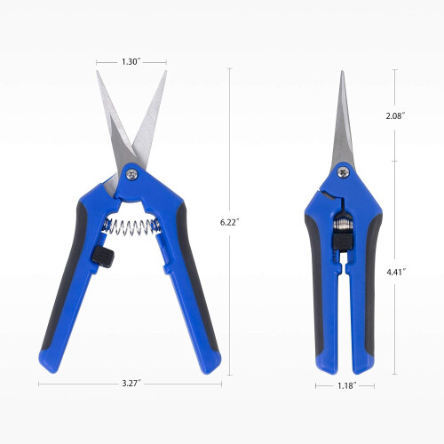 3-pack Garden Pruning Shears, Stainless Steel Trimming Scissors, Pruner Snips With Precision Straight Sharp Blades 1