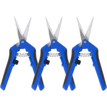 3-pack Garden Pruning Shears, Stainless Steel Trimming Scissors, Pruner Snips With Precision Straight Sharp Blades