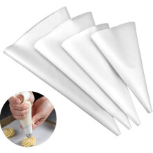 4 Pcs Reusable Icing Bags Extra Large / Large / Medium / Professional Small Outlet Holders