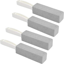 4 pieces pumice stone toilet cleaner with handle - toilet pumice stone cleaning stone