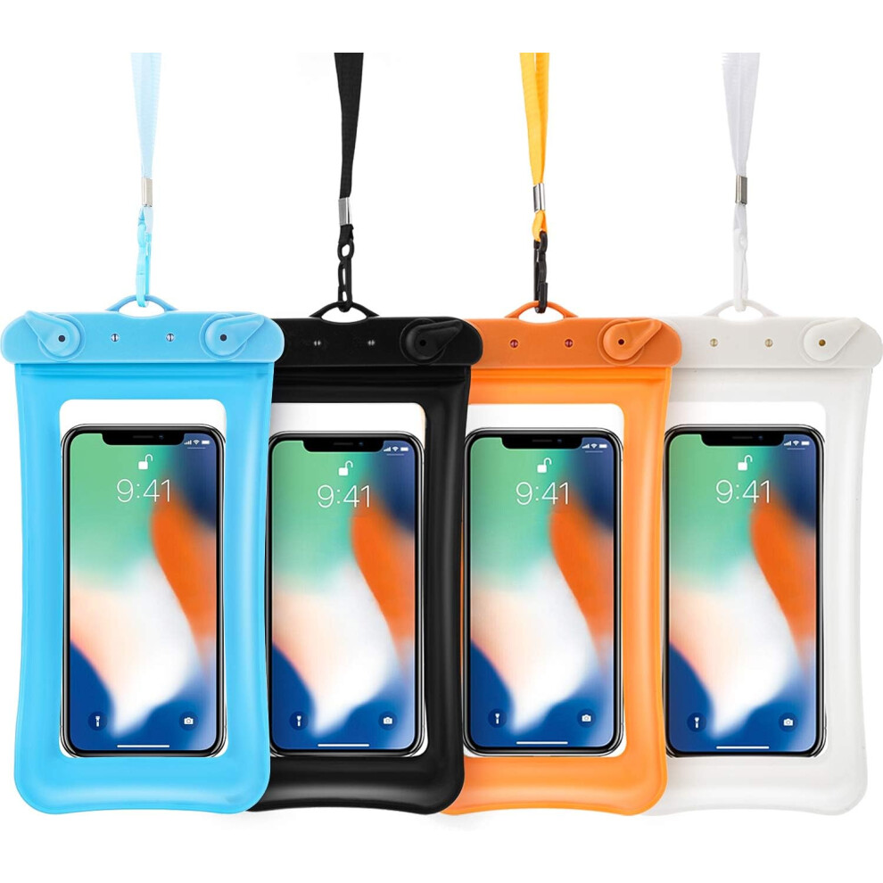 4Pcs Floatable Waterproof Phone Pouch Floating Waterproof Cell Phone Case Universal Cellphone Dry Bag 6228927294027