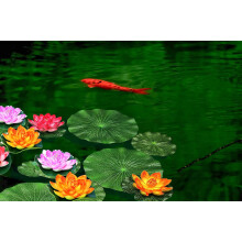 4PCS 7 Inch Artificial Lotus Flowers for Pool, Perfect for Home Outdoor Patio Pond Aquarium Wedding Party Decorations