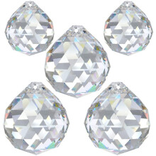 Crystal Ball 30mm 5pcs Lead Crystal Rainbow Crystal Crystal Ball Hanging Window Decoration Feng Shui Crystal Glass