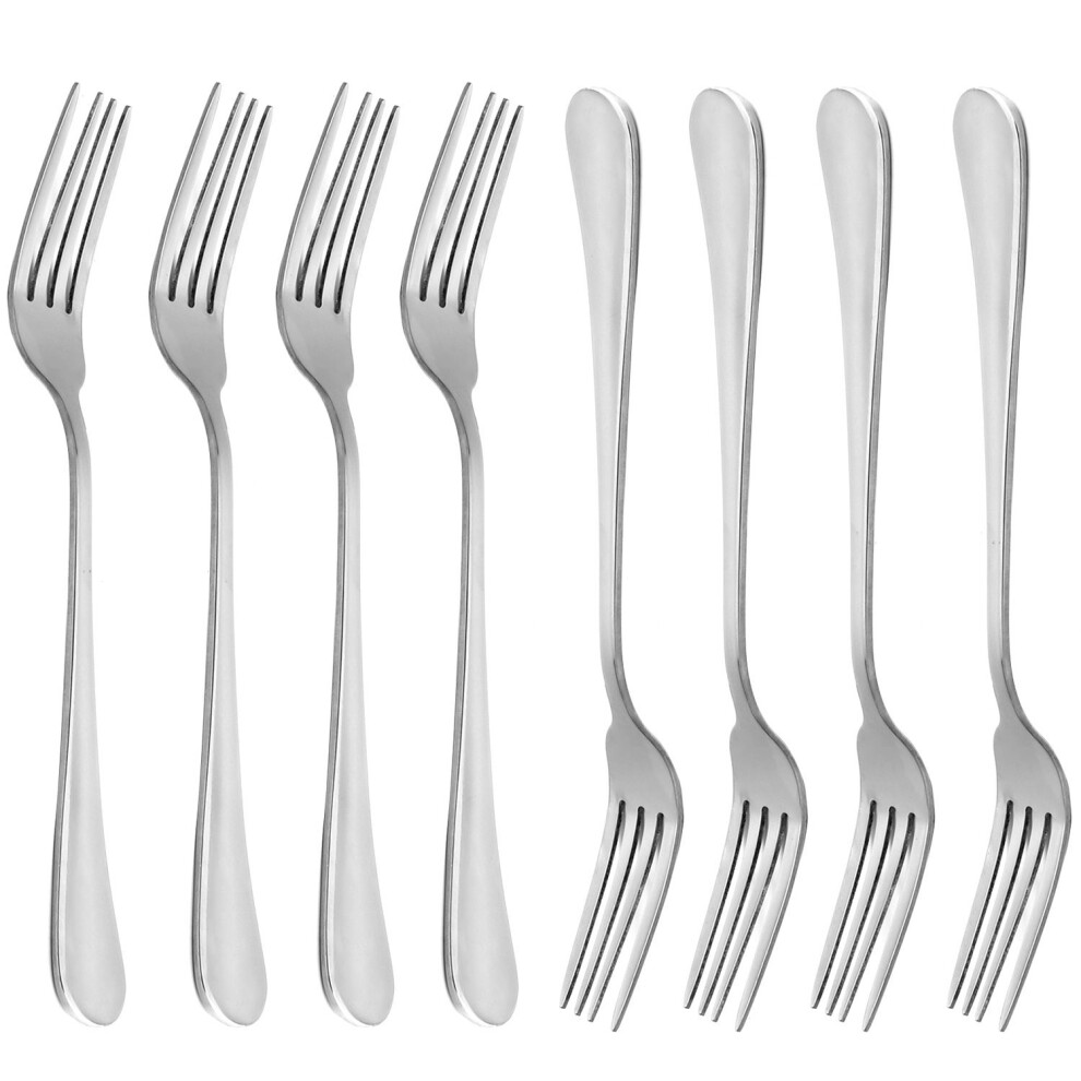 Dinner Forks, Heavy Duty 18/10 Stainless Steel Dinner Forks, Set of 8, 8 Inch