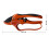 Ratchet secateurs ,Garden branch shears,Orange red 5