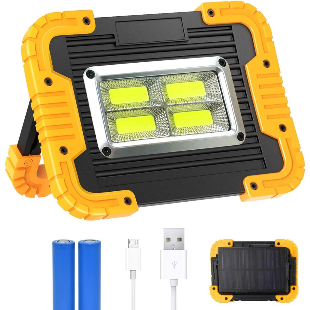 1500 Lumens 30W Rechargeable Led Floodlight Construction Site Floodlight Portable Led Flood Light With Usb Work Light