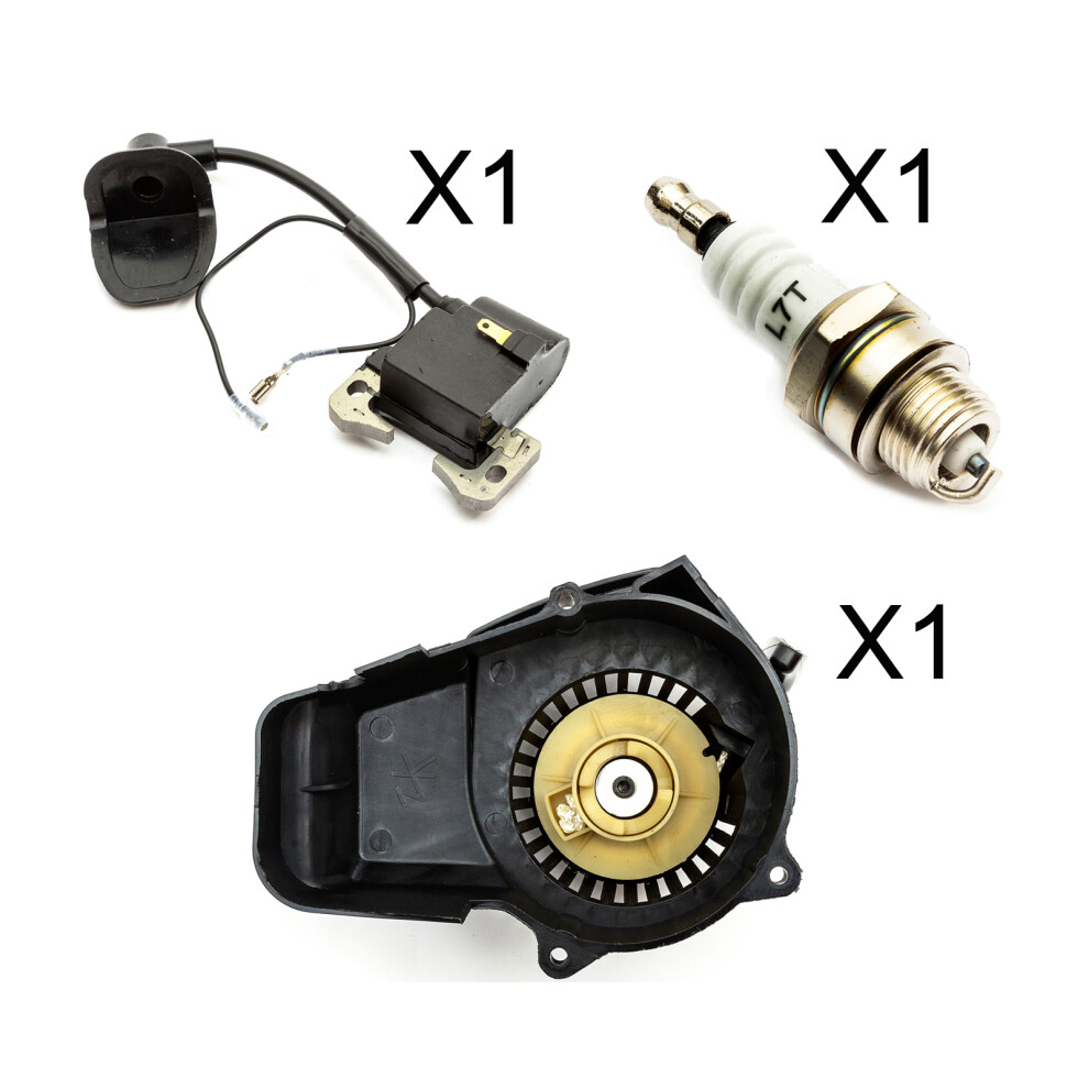 Mini Moto Pullstart Ignition Coil Spark Plug Minimoto Quad Bike Dirtbike Dirt 49 5055583033391