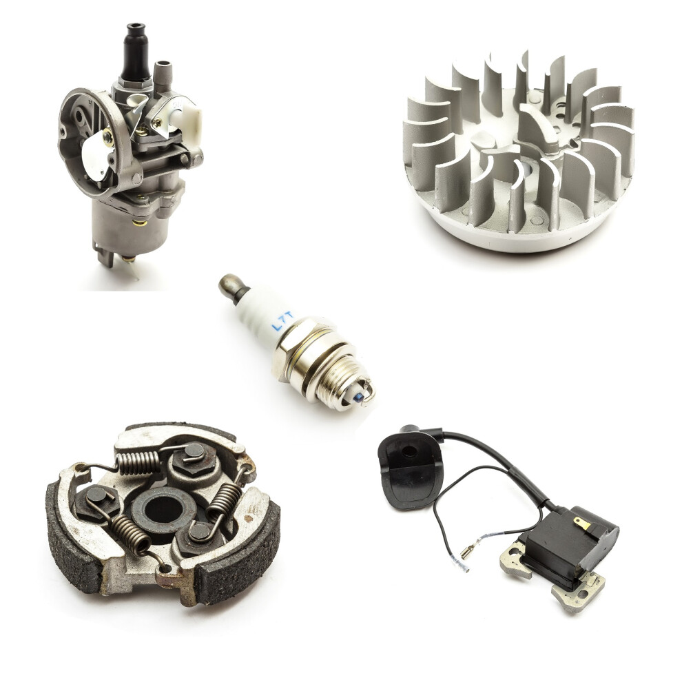 Mini Moto Dirtbike Carburettor Clutch Coil Flywheel Spark Plug Pocket Bike 49Cc 5055583050466