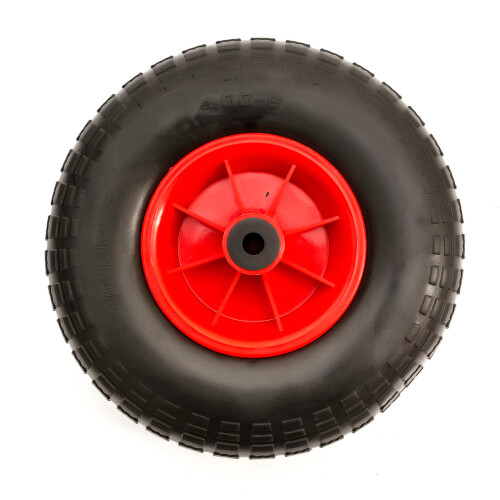 36508 - 13in Solid PU Wheel for Wheelbarrows (4.00-6), Puncture-Proof, 16mm Bore 1