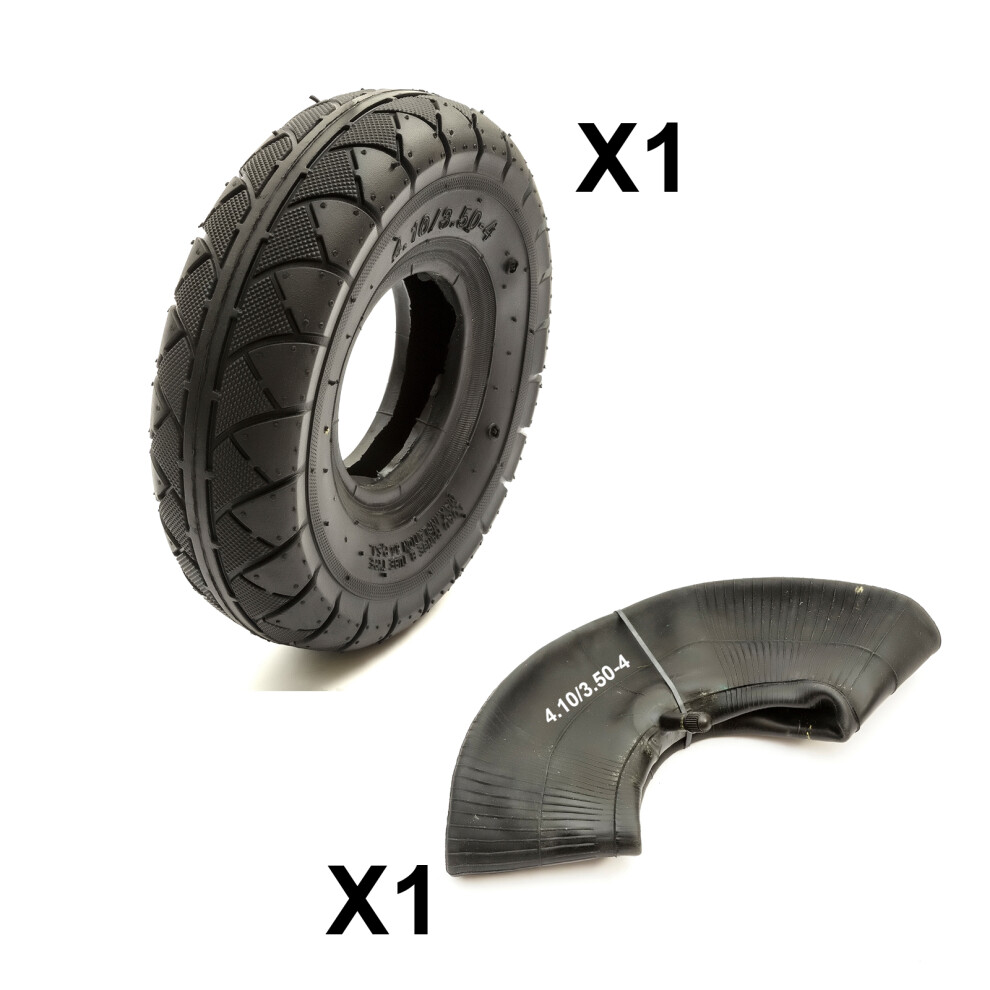 Sack Truck Trolley 10 Inch Tyre 4.10/3.50-4 & Inner Tube Set Straight Valve 5056499412423