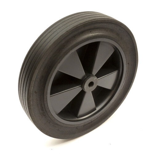 Heavy Duty 11 Inch Wheel Solid Rubber Tyre Puncture Proof 1/2" Bore Wheelbarrow