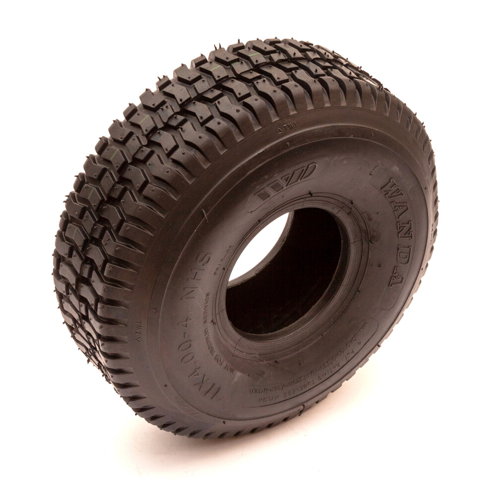 Wanda Tyre 11x4.00-4 Ride On Lawn Mower 4 Ply Grass Safe Turf Tread Tubeless