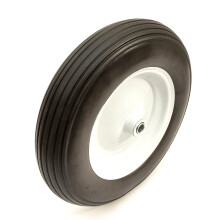 Wheelbarrow Metal Wheel 3.50-8 14 Inch PU Solid Tyre No Flat Tyre 16mm Bearings