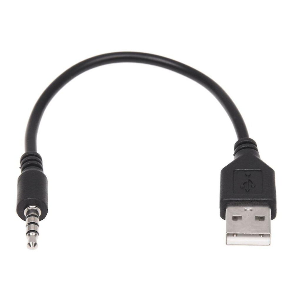 3.5mm Plug Aux Audio Jack To Usb 2.0 Male Charger Cable Adapter Cord Compatible Car Mp3