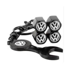4pcs Volkswagen Tire Valve Stem Caps Hexagon Shape