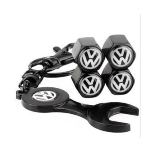 4pcs Volkswagen Tire Valve Stem Caps Hexagon Shape