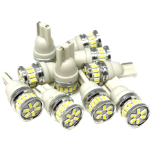 10 x Yellow 12v 24v Strobe flash warning LED T10 W5W 501 504 LED bulb lights recovery canbus