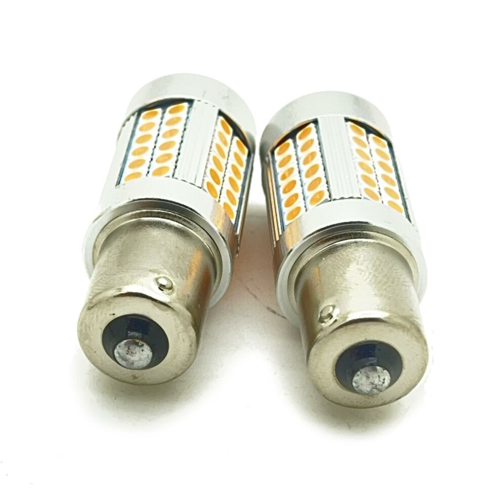 2 X 581 Py21w Bau15s Indicator Bulb Canbus Error Free No Hyper Flash Amber 5060620947838