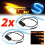 2 x 60CM Daytime Running Lights DRL White Amber dynamic / Sequential switchback indicator with Scan Startup 1