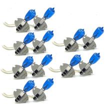 10x trade pack H3 55w 7500K XENON Front Fog Spot light bulbs white blue HID-look
