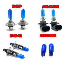 55w H7 9005 H1 501 7500K xenon headlight light bulbs set for Rover MGTF 2002-09