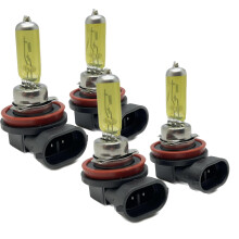 4 x H8 708 Euro golden yellow 3000K halogen bulbs 35W snow fog