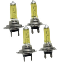 4 x H7 477 Euro golden yellow 3000K halogen bulbs 55w snow fog