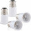 4x Socket Adapter - B22 To E27 Socket Converter - Bayonet Base Lamp Holder Adapter For Halogen Led Bulb 1