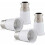 4x Socket Adapter - B22 To E27 Socket Converter - Bayonet Base Lamp Holder Adapter For Halogen Led Bulb 2