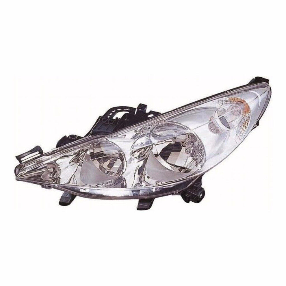 For Peugeot 207 Cc 2006-5/2010 Headlight Headlamp Chrome Uk Passenger Side N/S 5037692234456