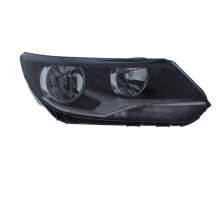 For VW Tiguan 11-16 Headlight Black INNER W/MTR Right side