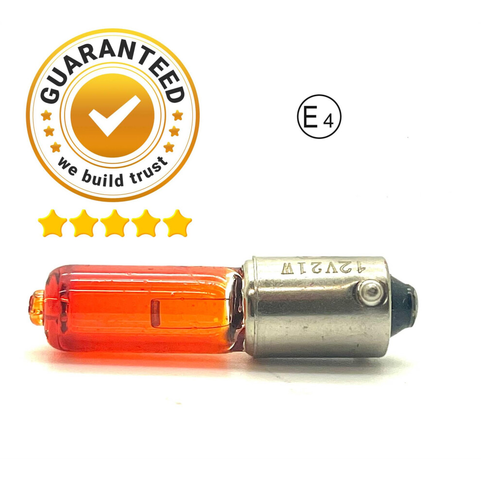 1 X 12V Hy21w Bax9s 927 21W Indicator Bulb Amber/Orange/Yellow 5061022182353