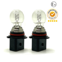 2 X 12V 26W PSX26W clear white bulbs DRL PG18.5D-3