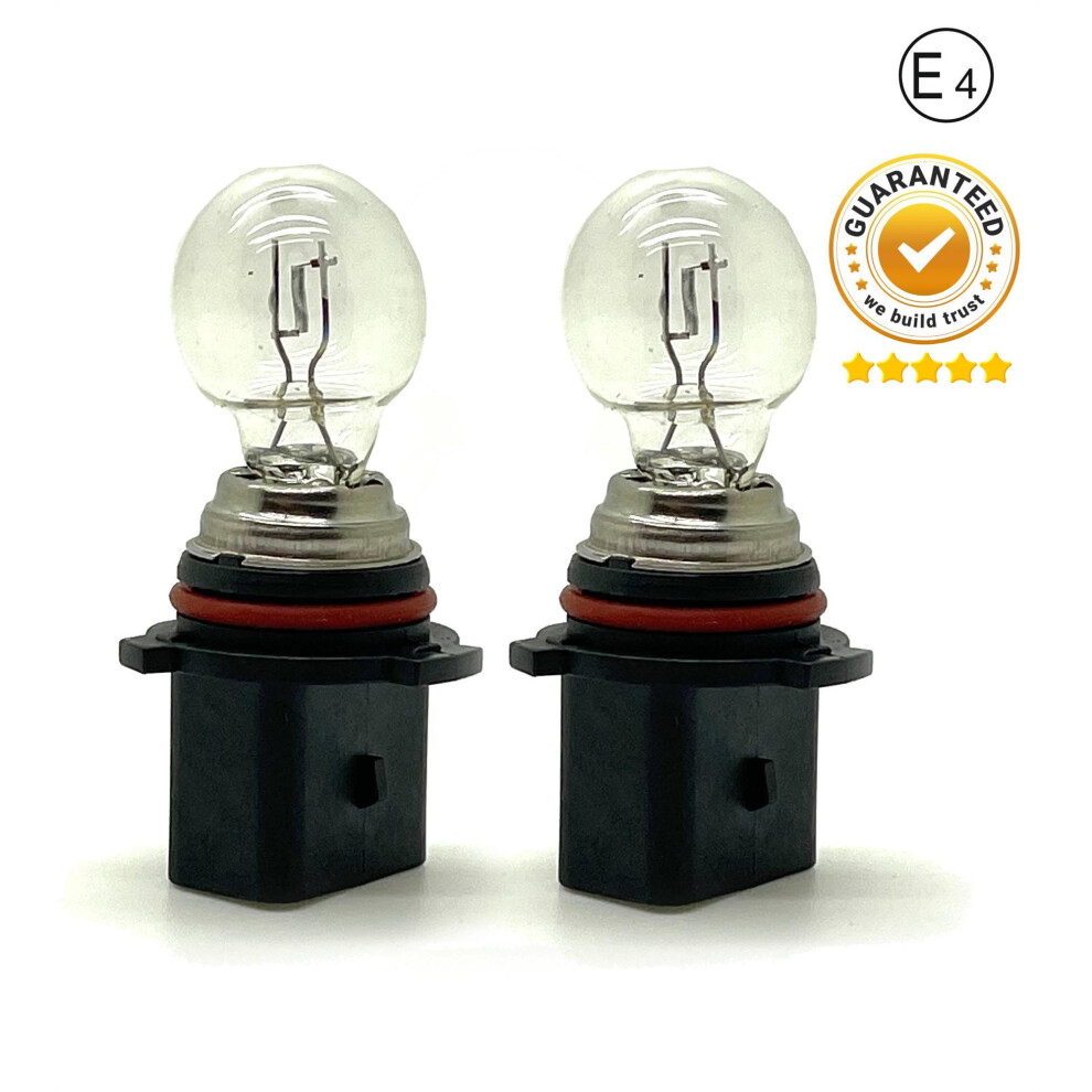 Litesync 2 X 12V 26W Psx26w Clear Bulbs Drl Pg18.5d-3 White