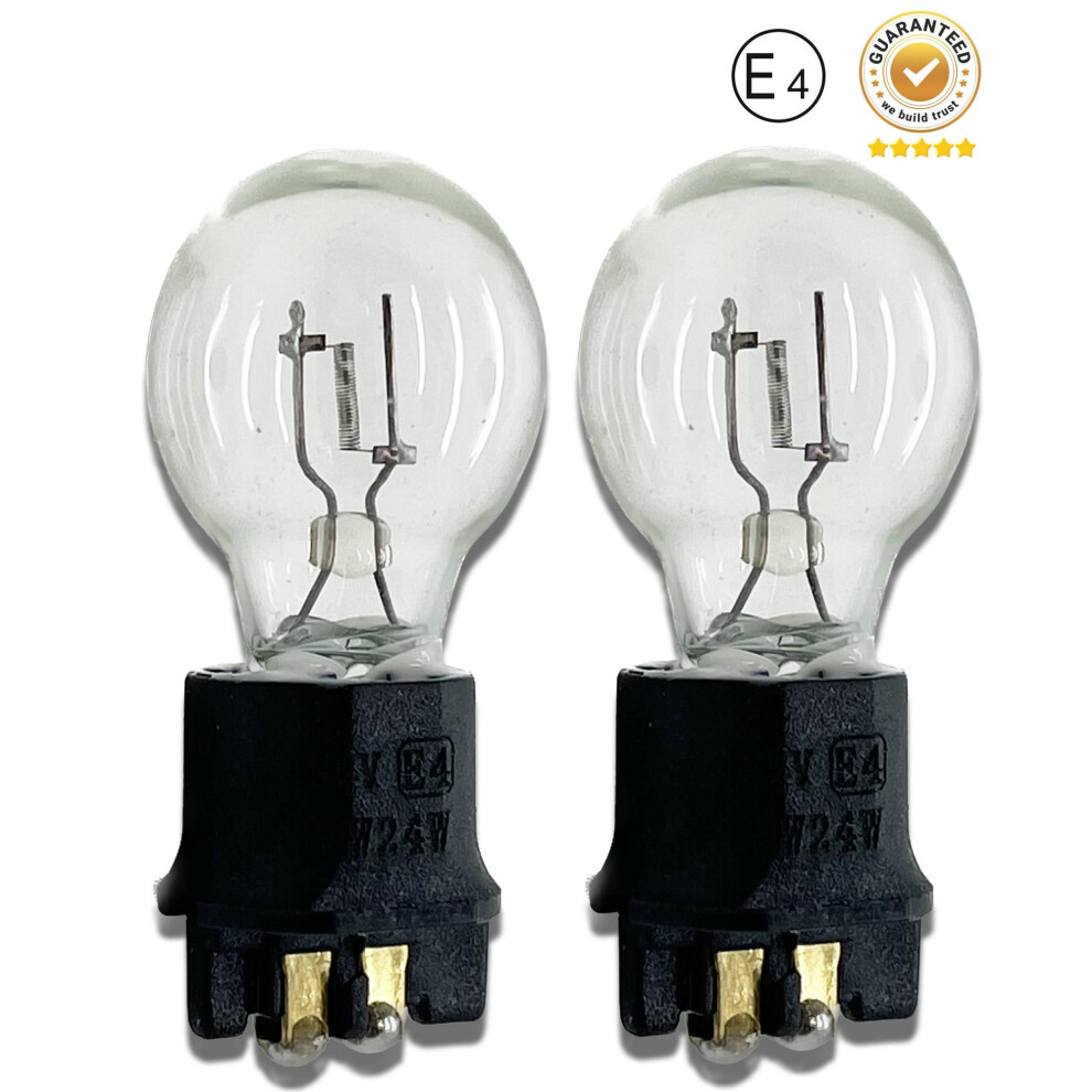 2 X 12V 24W Pw24w Clear Bulbs Drl Indicator Fog 89092 White 5061022182551