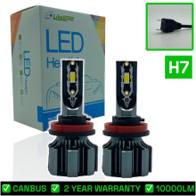 LiteSync N1 LED Headlight Bulbs Kit 10000 Lumens! 12v Canbus Error Free 72w H7