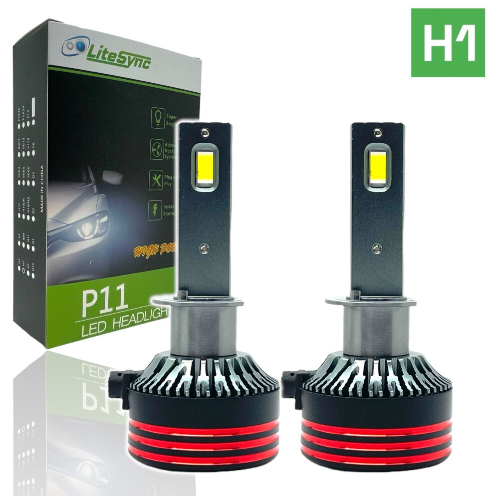 Litesynch1 Csp Led Headlight Bulbs Kit 13000 Lumens 12V Canbus Error Free High Brightness 5060620949979