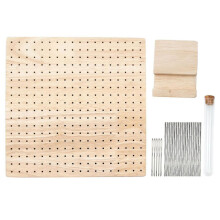 Yougang Boutique Wooden Crochet Blocking Board Knitting Blocking Mat With Rod Pins For Knitting Crochet