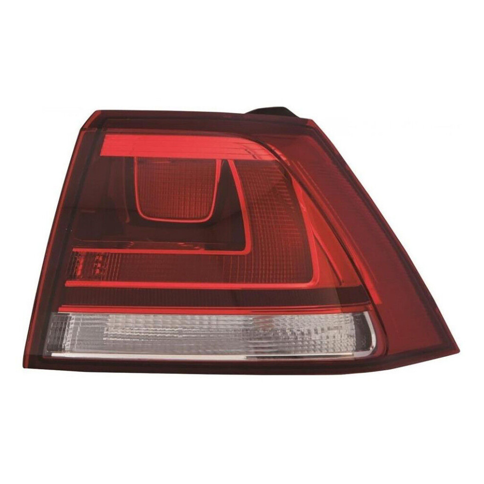 For Vw Golf Mk7 Hatch 10.12-On Outer Rear Tail Lamp Smoked Clear Os Light/Red 5037692263166